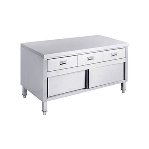 1800*700*850mm SS304 Bench Cabinet With Drawers