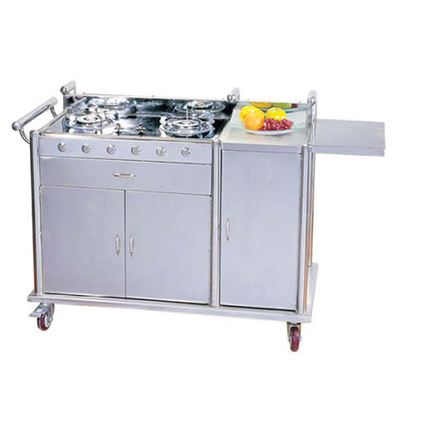 Six Head Abalone Cooking Cart