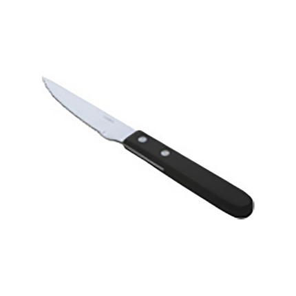 Stainless Steel Knife With Black Wooden Handle