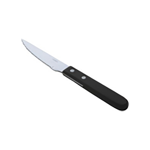 Stainless Steel Knife With Black Wooden Handle