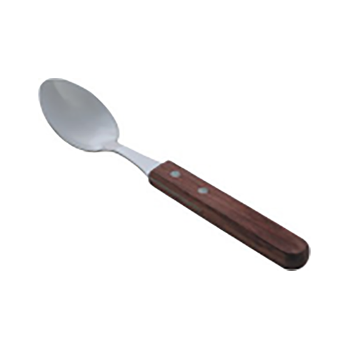 Stainless Steel Spoon With Red Wooden Handle