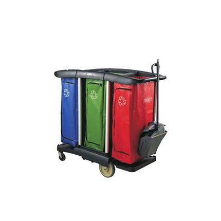 Triple Capacity Cleaning Cart