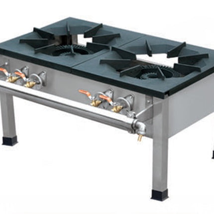 2 Burner Gas Stock Pot Range