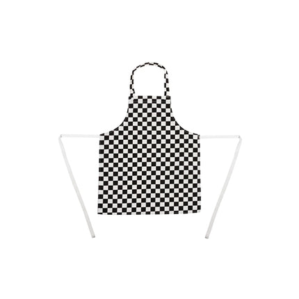 Childrens Bib Apron Big Black and White Check