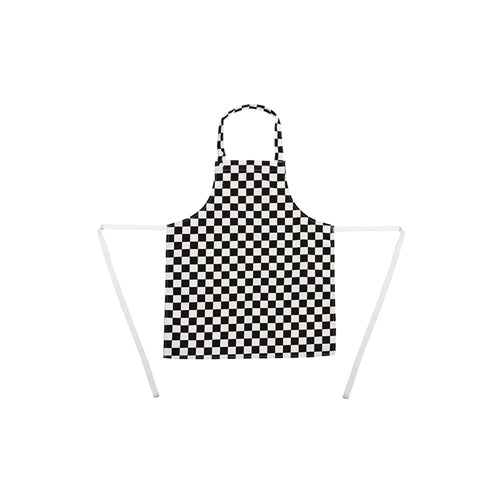 Childrens Bib Apron Big Black and White Check