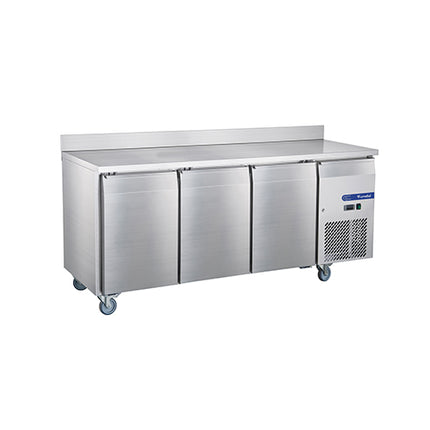 3 Doors Fancooling Undercounter Chiller with Backsplash