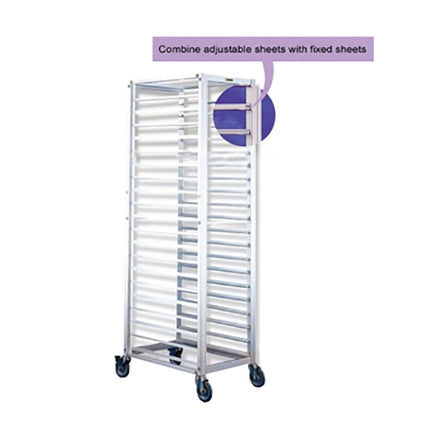 20 Tiers Adjustable Anodized Aluminum Alloy Bun Pan Rack