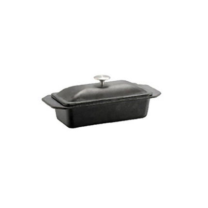 Oblong Cast Iron Food Pan With Cover