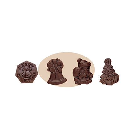 4 Types of Christmas Shape Chocolate Mould