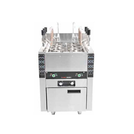 Freestanding Electric 6-Basket Pasta Cooker with Automatic Basket Lifting System