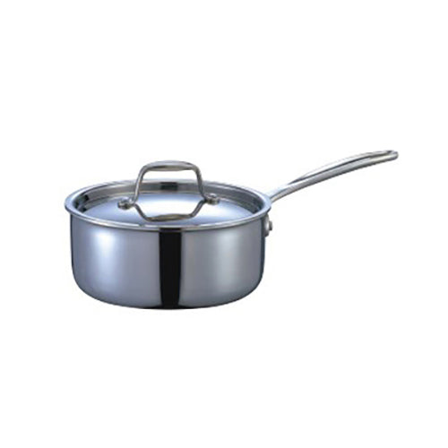 S.S. Three-ply Steel Sauce Pan With Cover