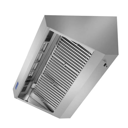 Wall-mounted hood 2.0 m - with filter & lamp